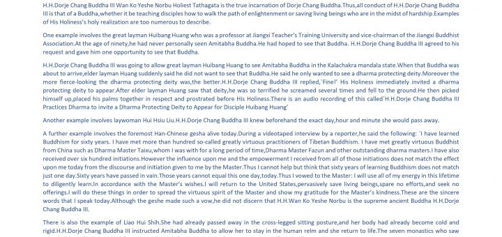 H.H.Dorje Chang Buddha III